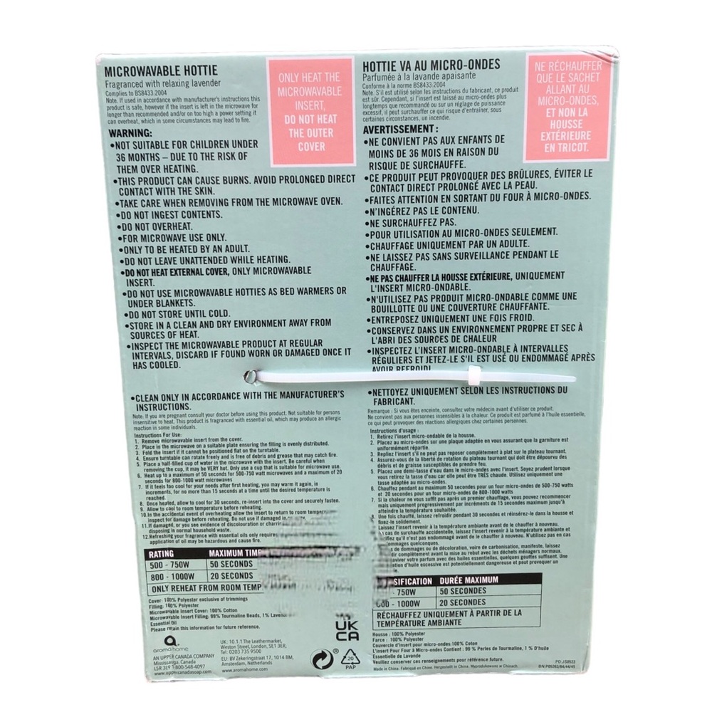 Aroma home Dillon Dog heatable teddy bear NEW - Picture 6 of 6